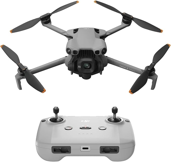 2026 New Mini 5 Pro Fly & Play Set Drone with Camera, 1-inch CMOS, 4K New Drone, ObstacleSensing, 360° Smart Follow, 225° Gimbal Rotation, Long Flight Time Battery