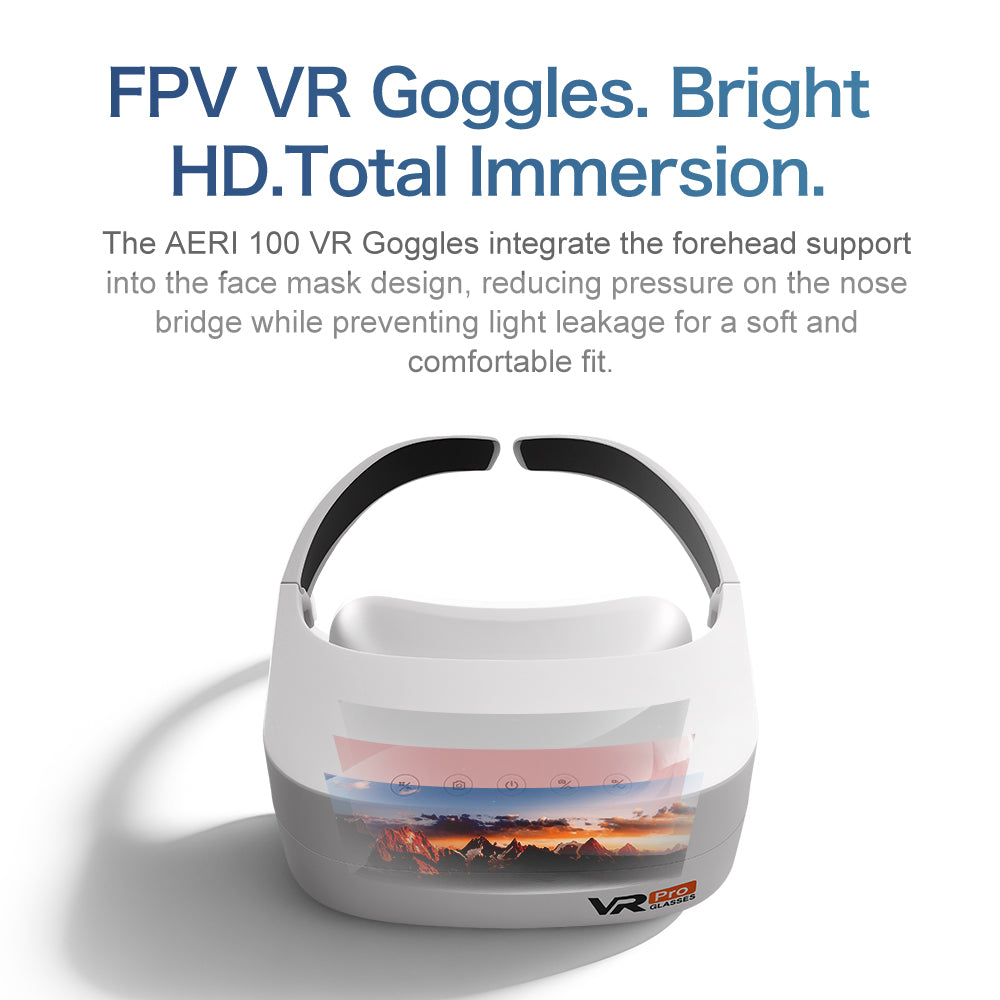 Aeri 100mini brushless drone with VR glasses, optical flow hovering, shock resistant and wind resistant aircraft, high-definition professional aerial photography, dual cameras, intelligent mirror operation, remote control aircraft
