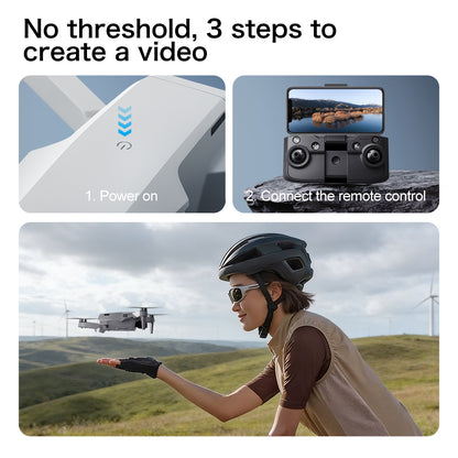 Aeri 100mini brushless drone with VR glasses, optical flow hovering, shock resistant and wind resistant aircraft, high-definition professional aerial photography, dual cameras, intelligent mirror operation, remote control aircraft