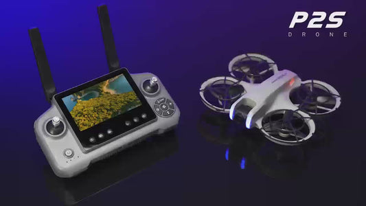 The P2S brushless aerial photography mini drone is equipped with a large screen, remote control, obstacle avoidance, all-inclusive, shock-resistant, electrically adjustable, long-lasting, and high-definition camera aircraft