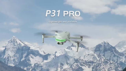The new P31GPS drone features a 360-degree all-round laser obstacle avoidance system, a 4.5-inch screen, 8K ultra-clear dual cameras, and a 20-kilometer image transmission head for aerial photography