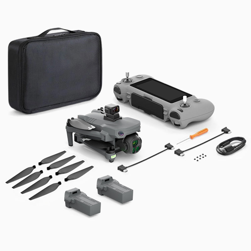 YunJiang K7 drone professional aerial photography with screen remote control 5G data 8K image transmission 8K high-definition camera 35 minute endurance laser GPS positioning 360 degree obstacle avoidance zoom composition 3800mAh battery powered aircraft