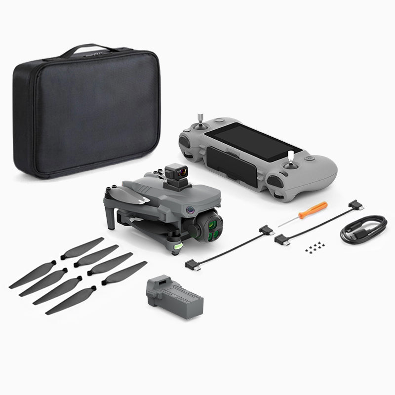 YunJiang K7 drone professional aerial photography with screen remote control 5G data 8K image transmission 8K high-definition camera 35 minute endurance laser GPS positioning 360 degree obstacle avoidance zoom composition 3800mAh battery powered aircraft